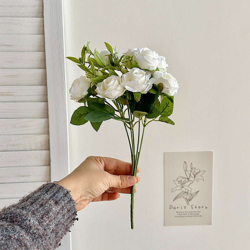 Lifelike Faux Rose Bouquet