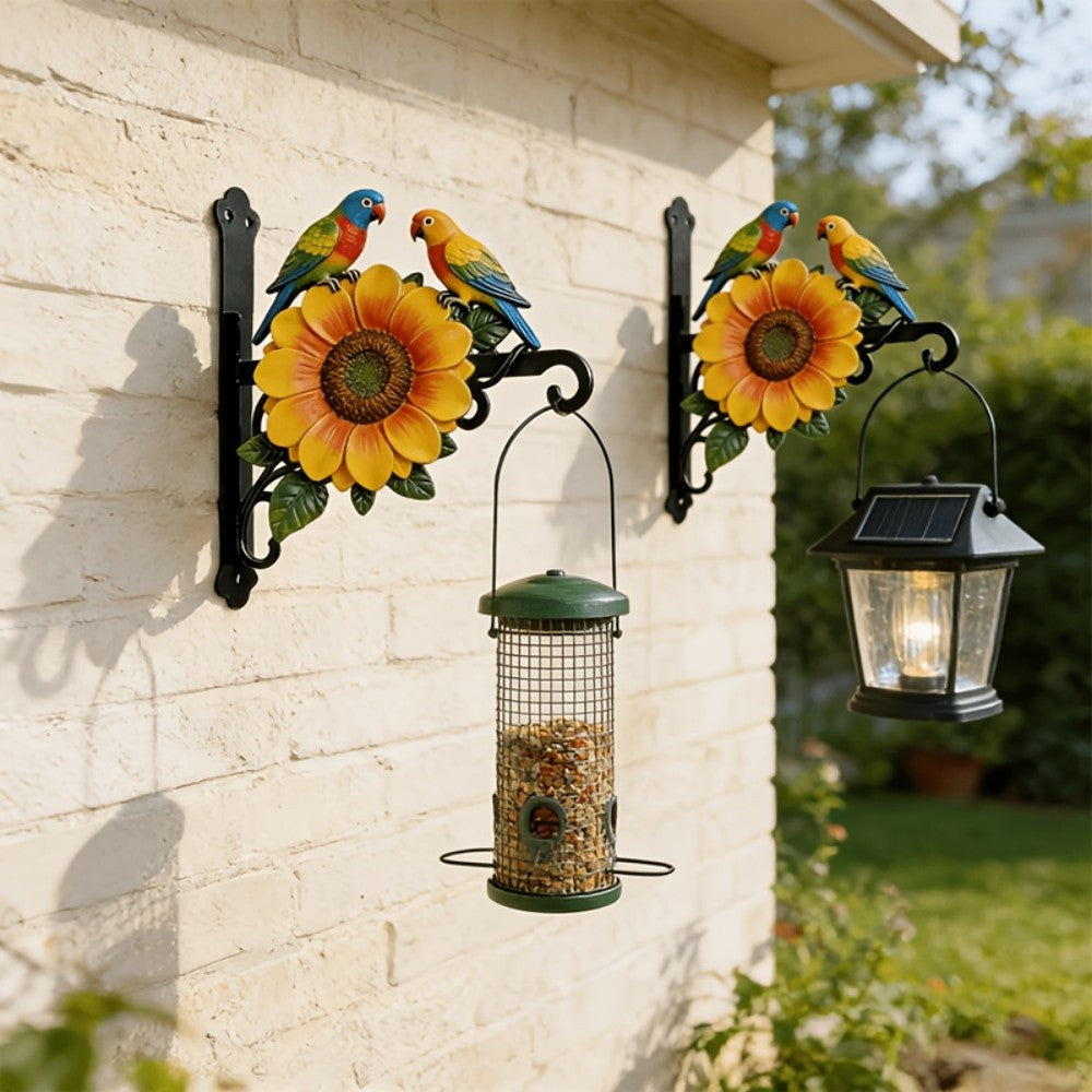 Decorative Owl and Flower Wall Hook Homeandso