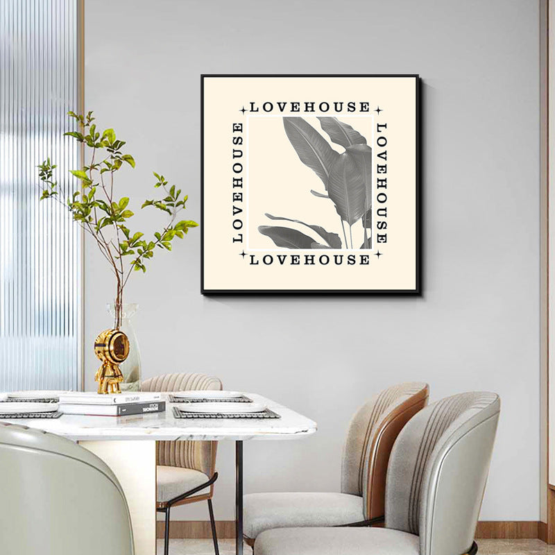Artistic Tropical Leaf Framed Wall Art Homeandso