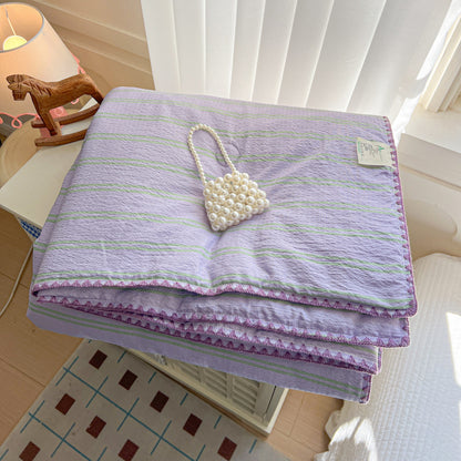 Decorative Textured Summer Throw Blanket Homeandso