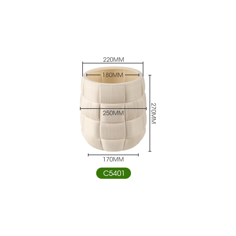Decorative Textured Plant Pot Homeandso