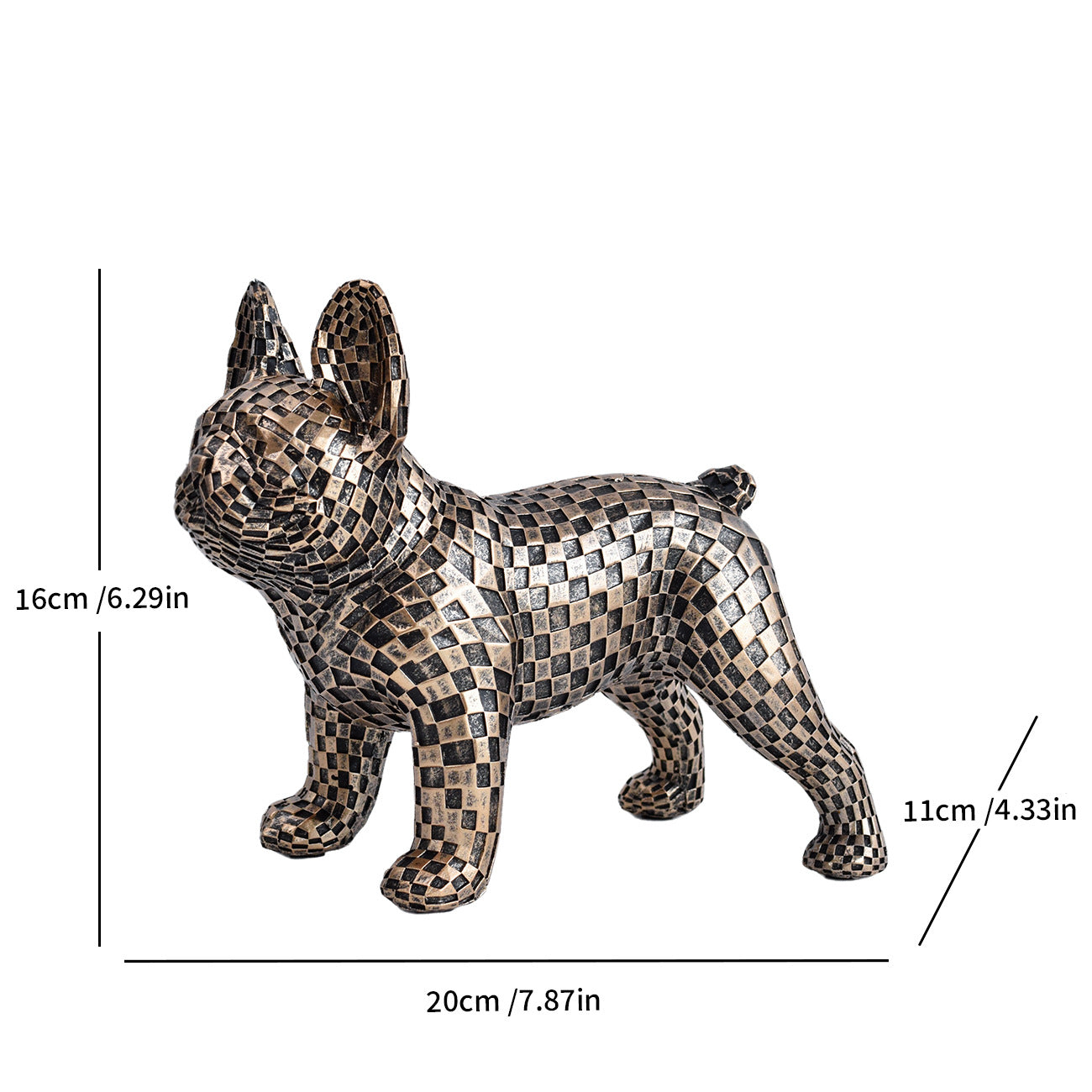 Mosaic Cat Figurine Homeandso