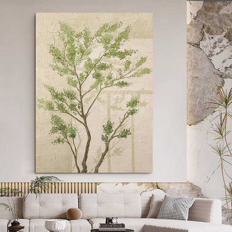 Textured Botanical Wall Canvas Art Homeandso