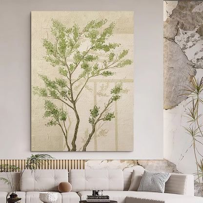 Textured Botanical Wall Canvas Art Homeandso