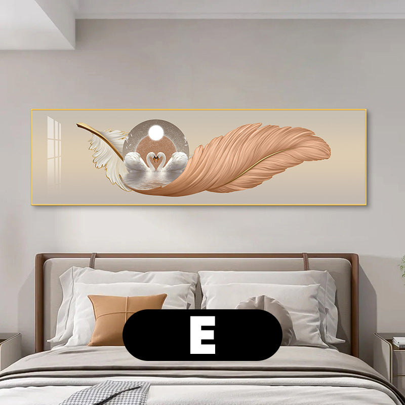 Elegant Feather-Inspired Canvas Wall Art Homeandso