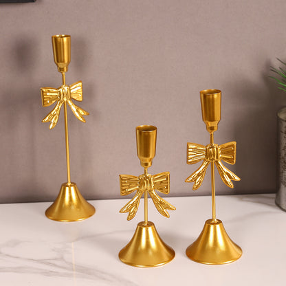 Elegant Bow-Shaped Decorative Candle Holder Homeandso