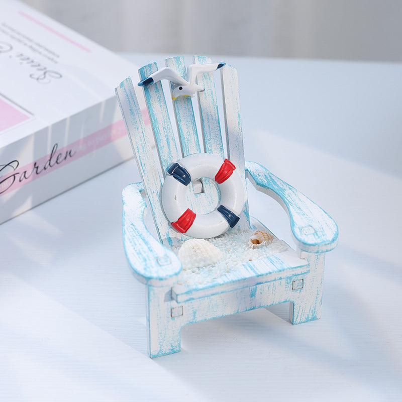 Nautical-Inspired Miniature Adirondack Chair Homeandso
