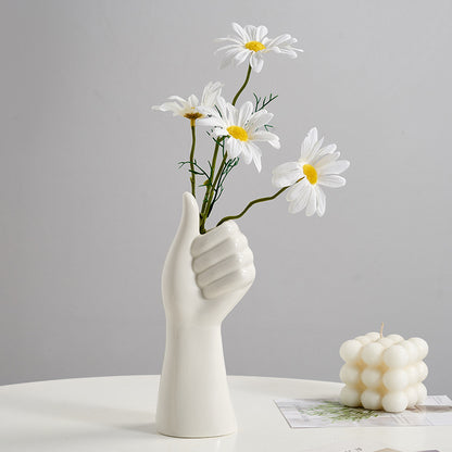 Artistic Hand-Shaped Flower Vase Homeandso