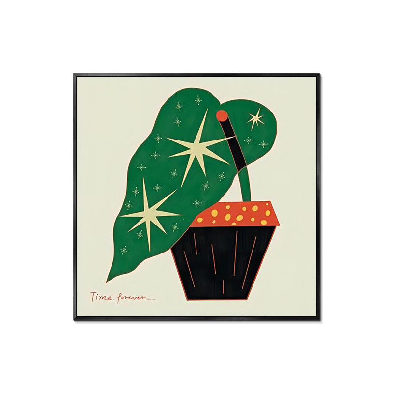 Abstract Plant-Themed Art Print Homeandso