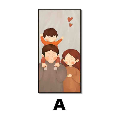 Framed Family Illustration Wall Art Homeandso