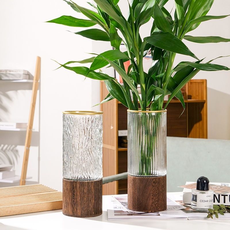 Homeandso Decorative Glass Cylinder Vase