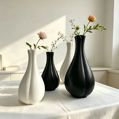 Elegant Minimalistic Tulip-Shaped Vase