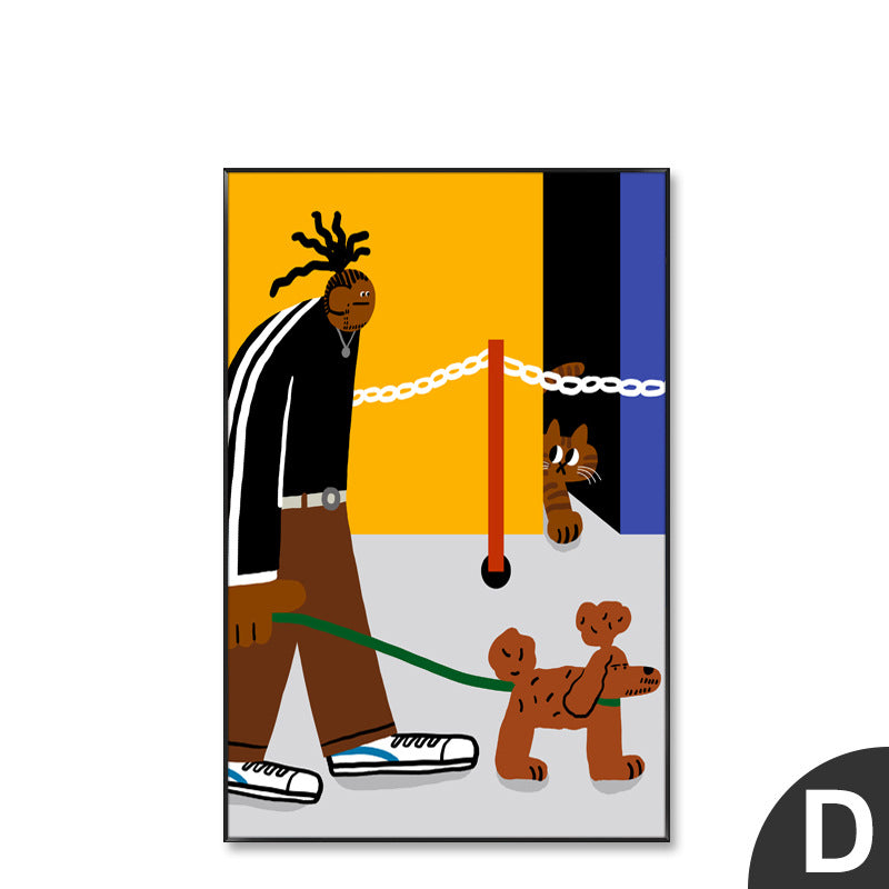 Whimsical Character Canvas Wall Art Homeandso