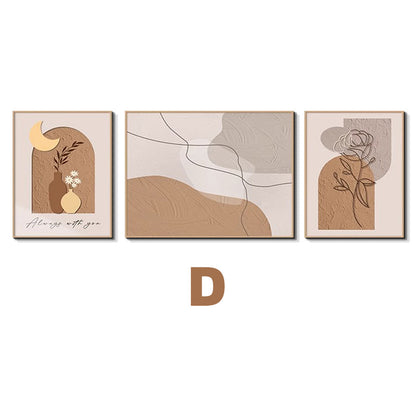 Decorative Three-Piece Art Print Set Homeandso