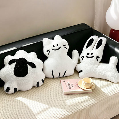 Cat-Shaped Decorative Pillow