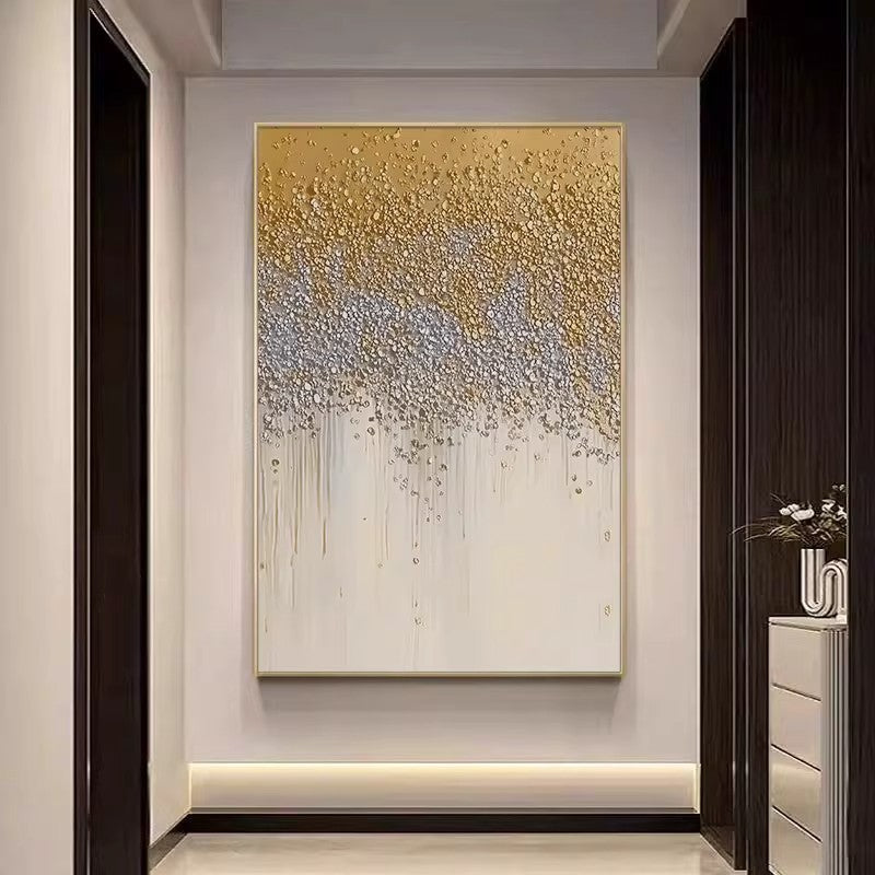Textured Abstract Drip Canvas Artwork Homeandso