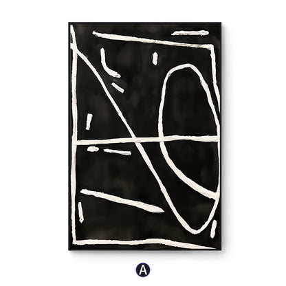 Abstract Line Art Framed Wall Print Homeandso