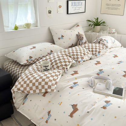 Playful Animal-Themed Duvet Cover Set Homeandso
