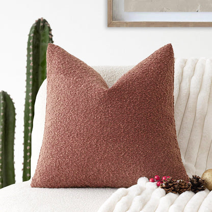 Textured Boucle Decorative Cushion