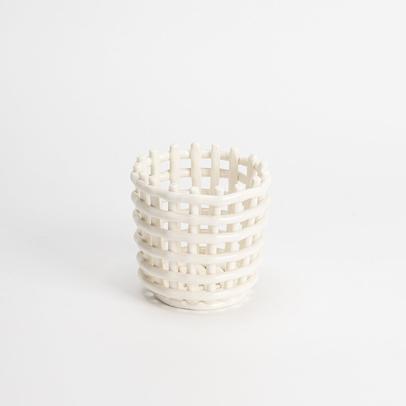 Decorative Woven Storage Basket Homeandso
