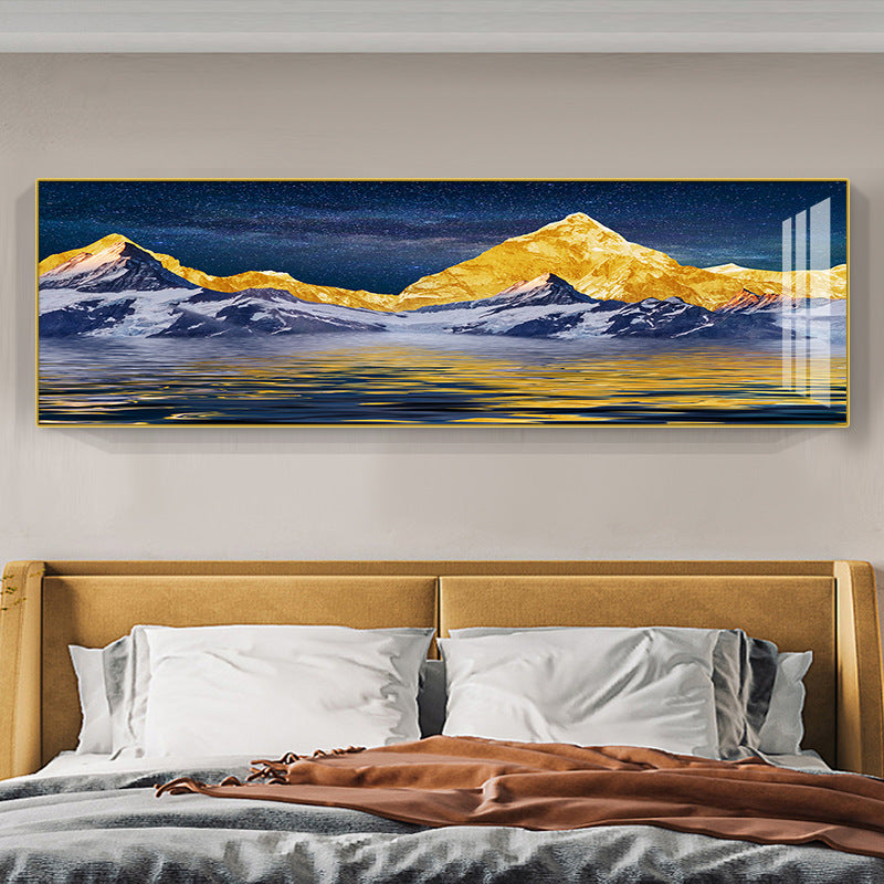 Modern Abstract Mountain Landscape Canvas Art Homeandso