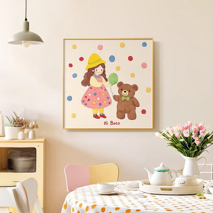 Illustrative Character Canvas Art Print Homeandso