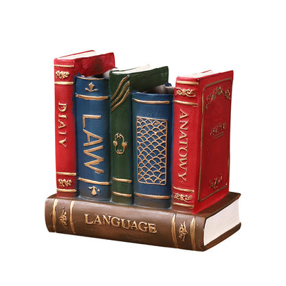 Decorative Book-Shaped Pen Holder Homeandso