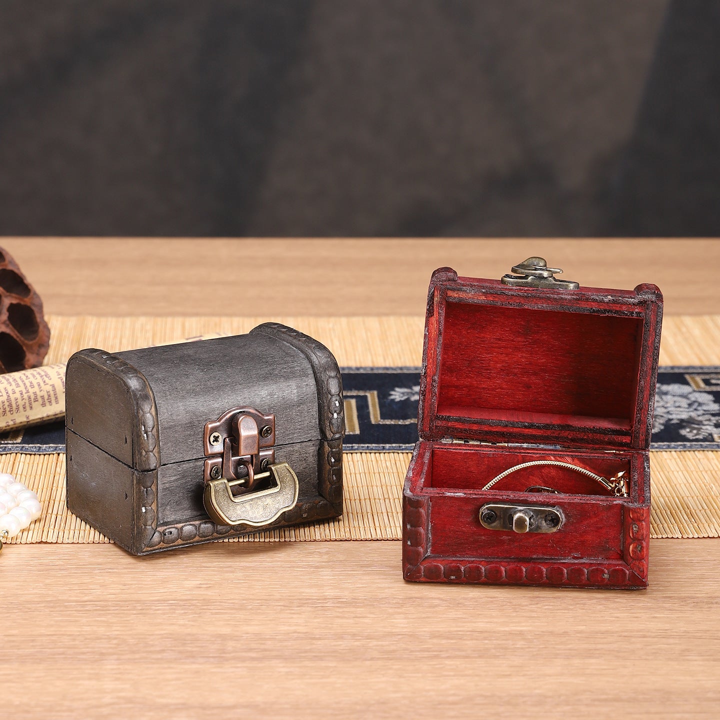 Retro Decorative Treasure Chest Homeandso