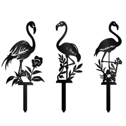 Decorative Flamingo Garden Stakes Homeandso