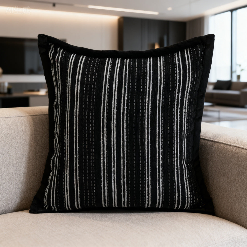 Textured Stripe Decorative Pillow