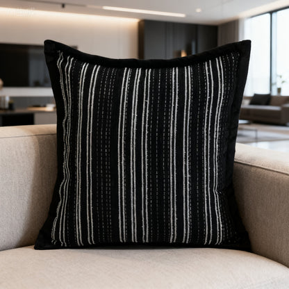 Textured Stripe Decorative Pillow