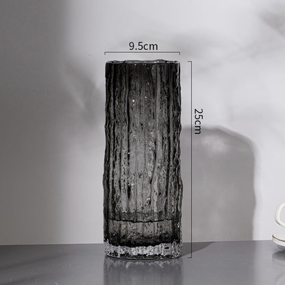 Textured Glass Water Vase