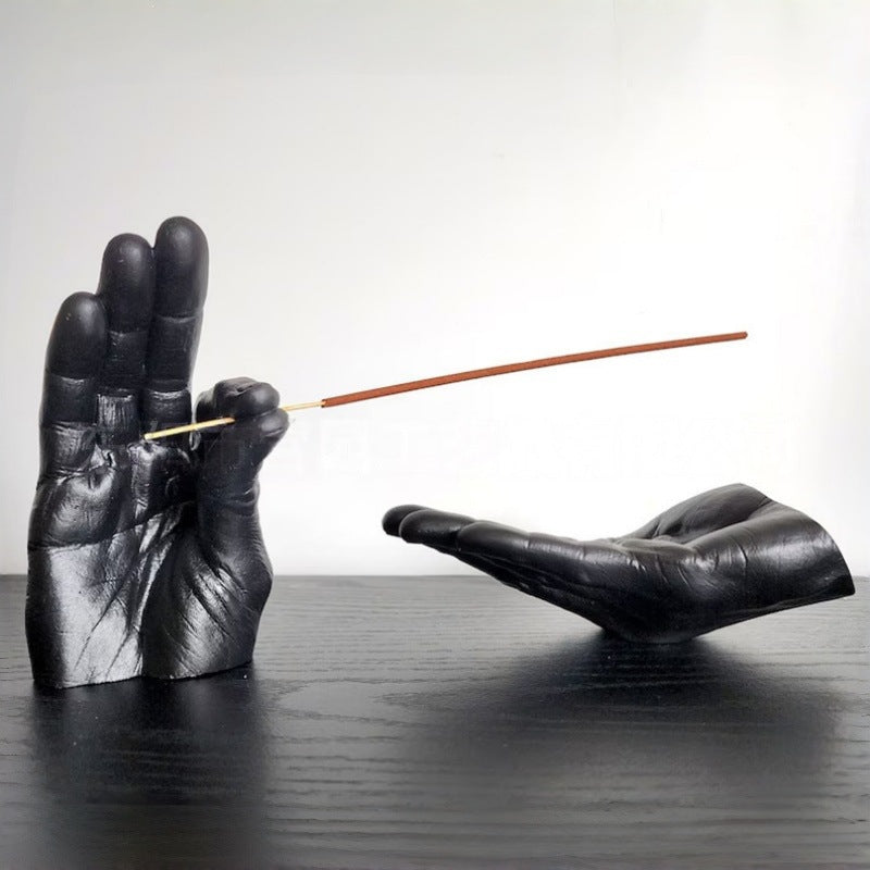 Decorative Hand Gesture Incense Holder Homeandso