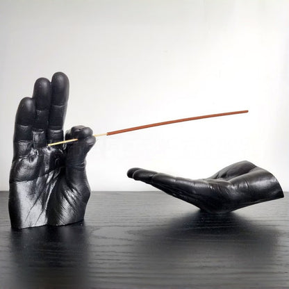 Decorative Hand Gesture Incense Holder Homeandso