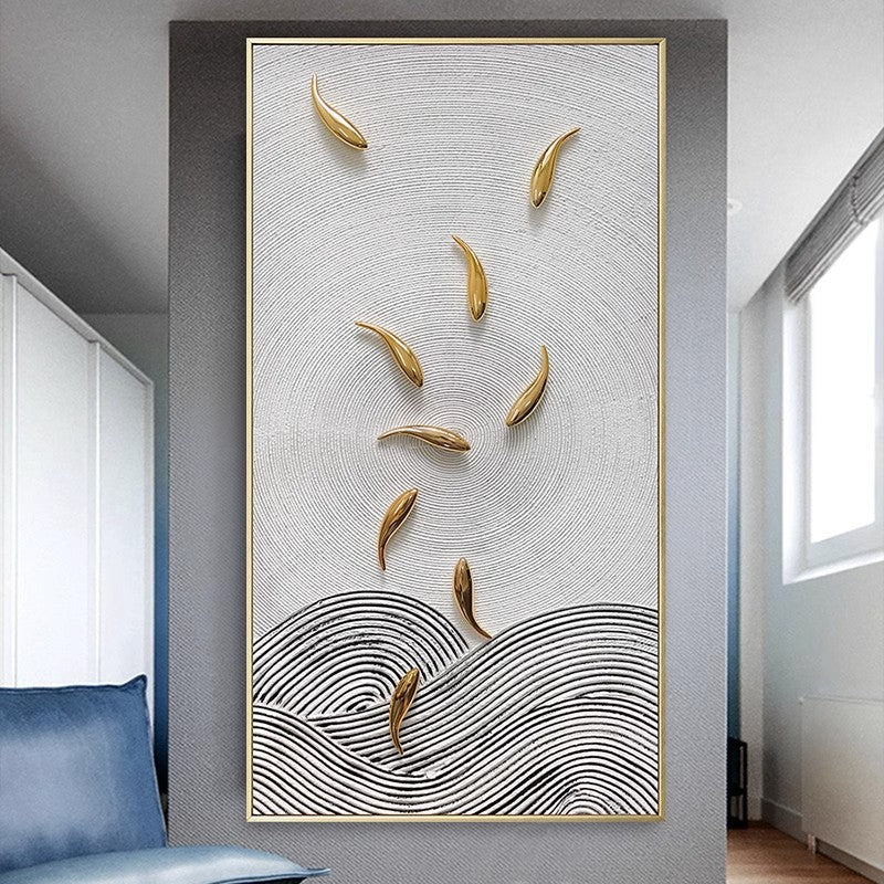 3D Abstract Wave Sculpture Art Homeandso