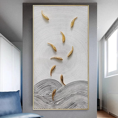 3D Abstract Wave Sculpture Art Homeandso