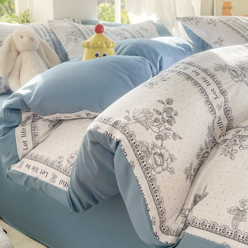 Playful Cartoon Animal-Themed Bedding Set Homeandso