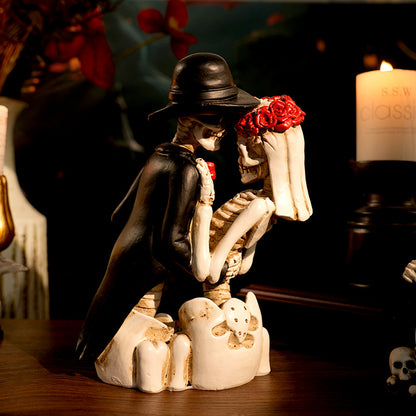 Skeleton Couple Figurine Homeandso
