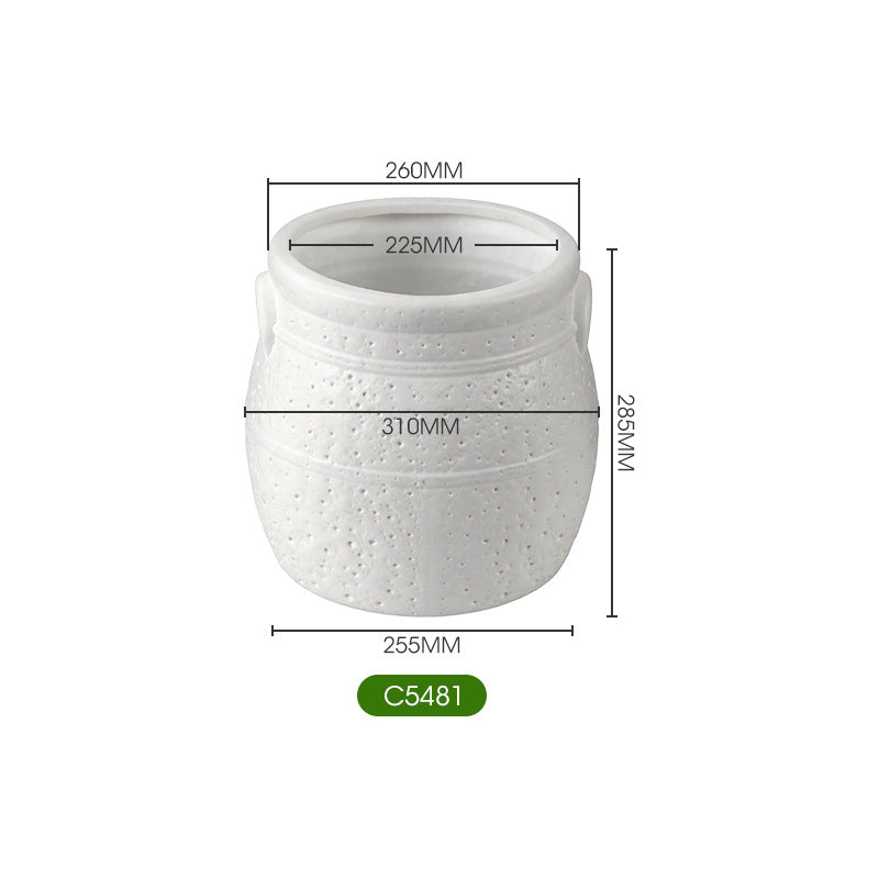 Textured Ceramic Flower Planter Homeandso