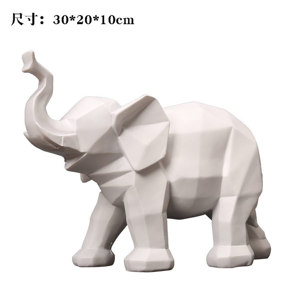 Geometric Elephant Decorative Sculpture Homeandso