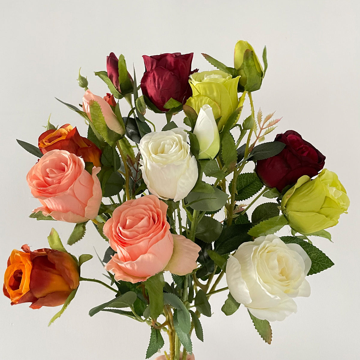 Faux Floral Rose Stem Arrangement
