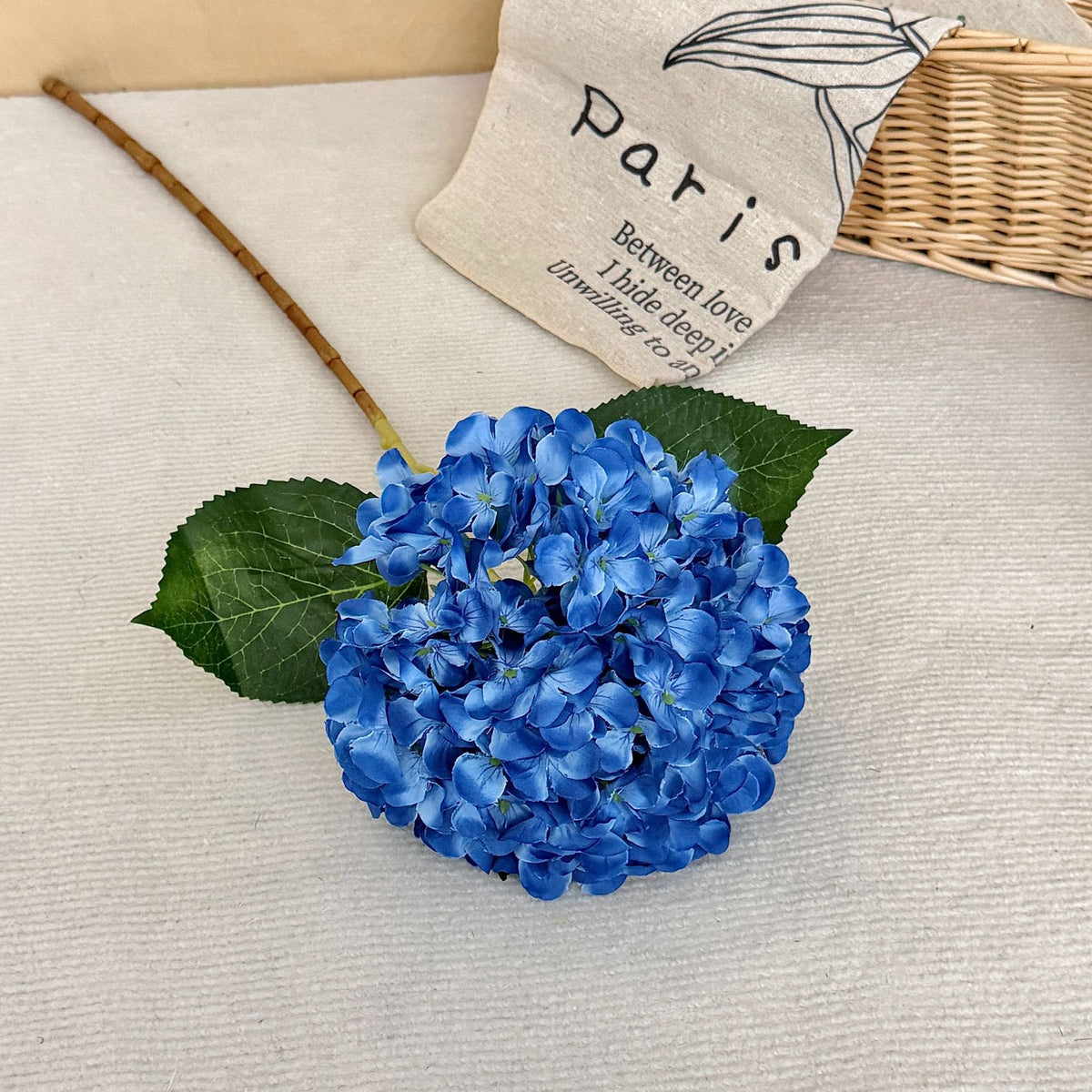 Lifelike Hydrangea Floral Piece