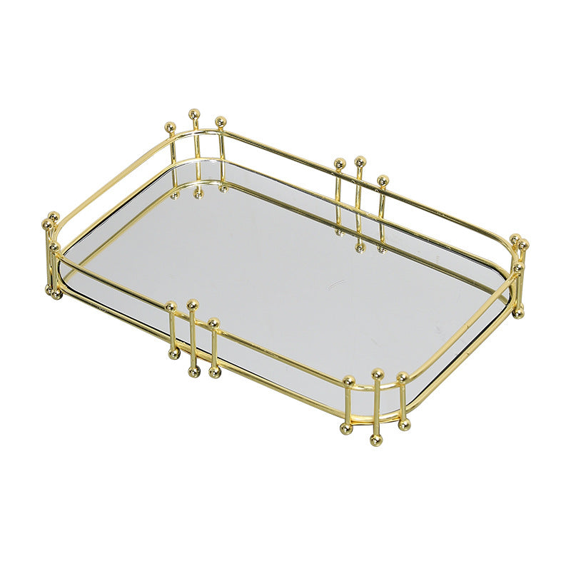 Elegant Mirrored Serving Tray Homeandso