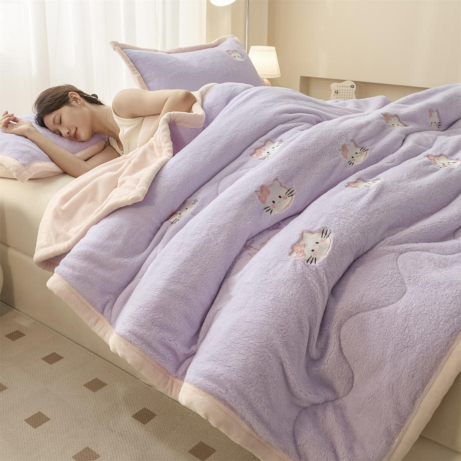Plush Cartoon-Themed Quilted Comforter Homeandso