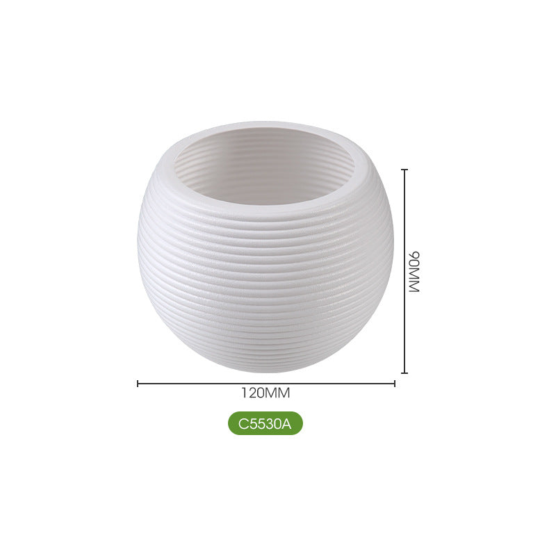 Contemporary Round Plant Pot Homeandso