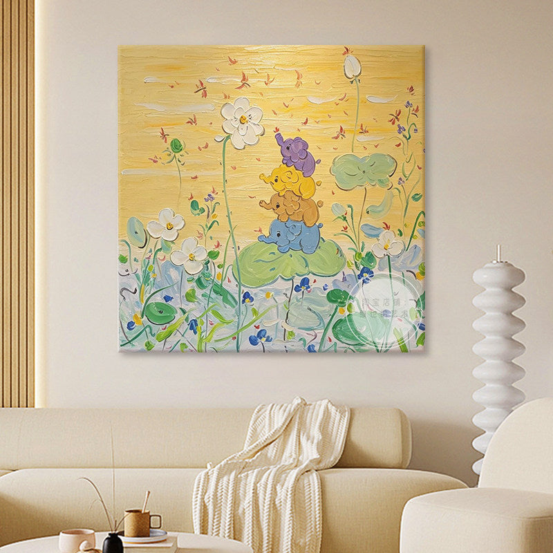 Playful Nature-Themed Canvas Wall Art Homeandso