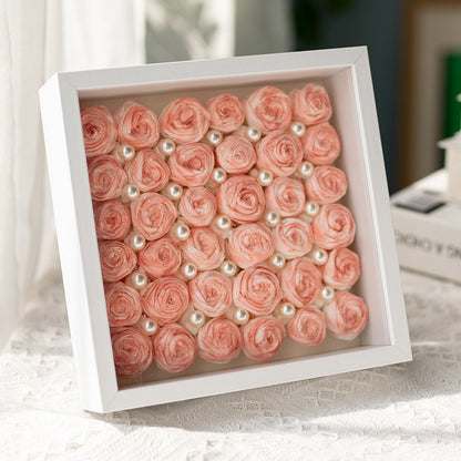 Florales Schattenbox-Kunst