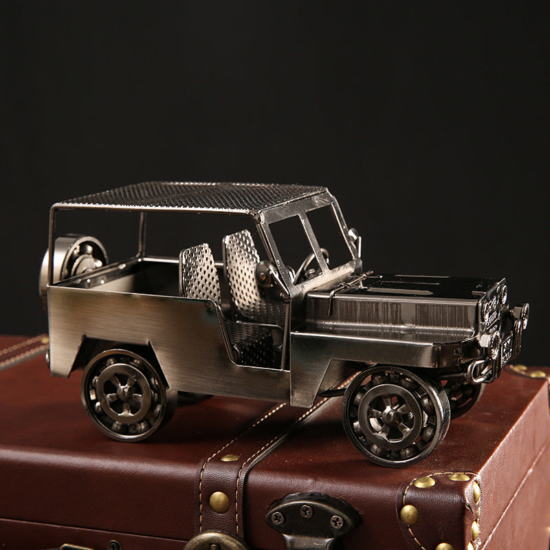 Decorative Metal Jeep Model Homeandso