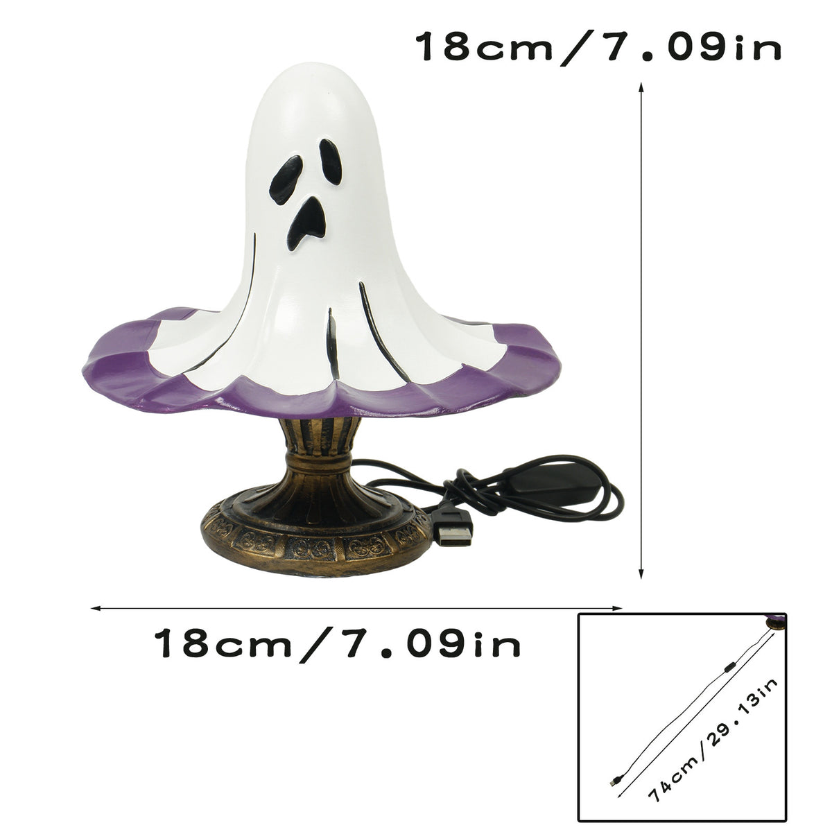 Ghost-Themed Table Lamp