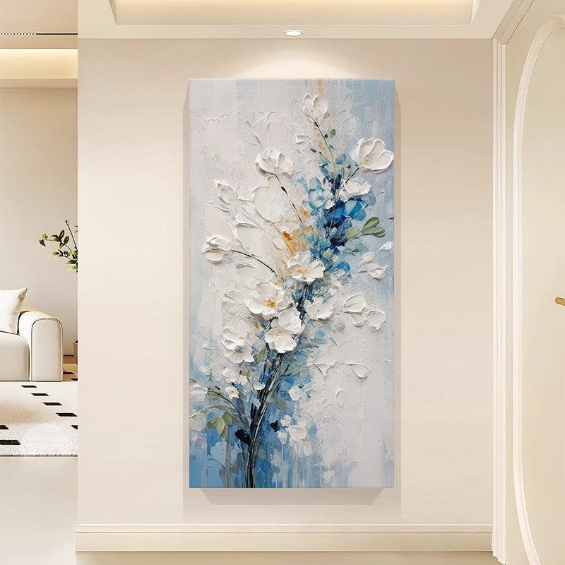 Floral Relief Canvas Wall Art Homeandso